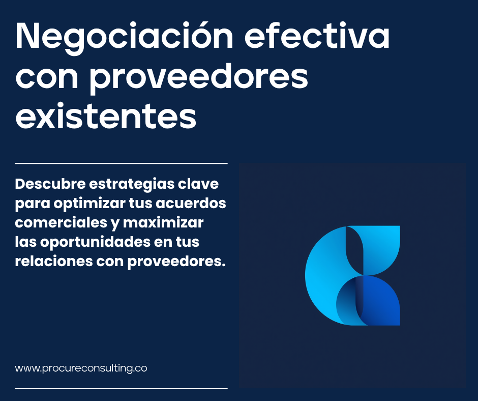 Negociación efectiva con proveedores existentes (las 5 palancas)